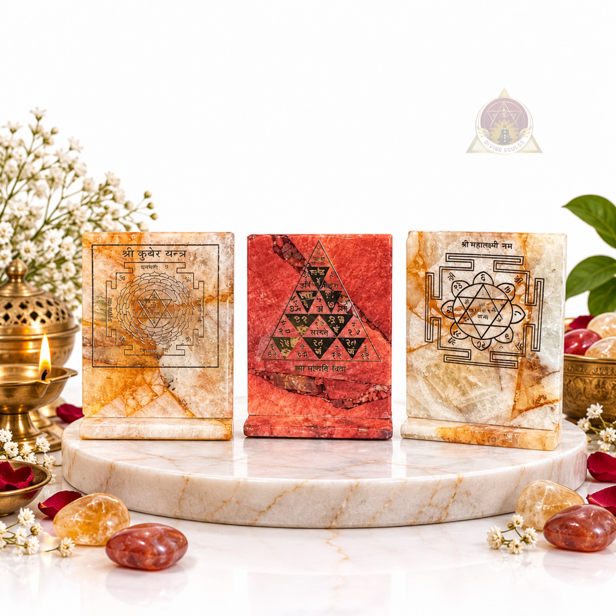 The Dhan Trishakti – Set of 3 Sacred Yantras