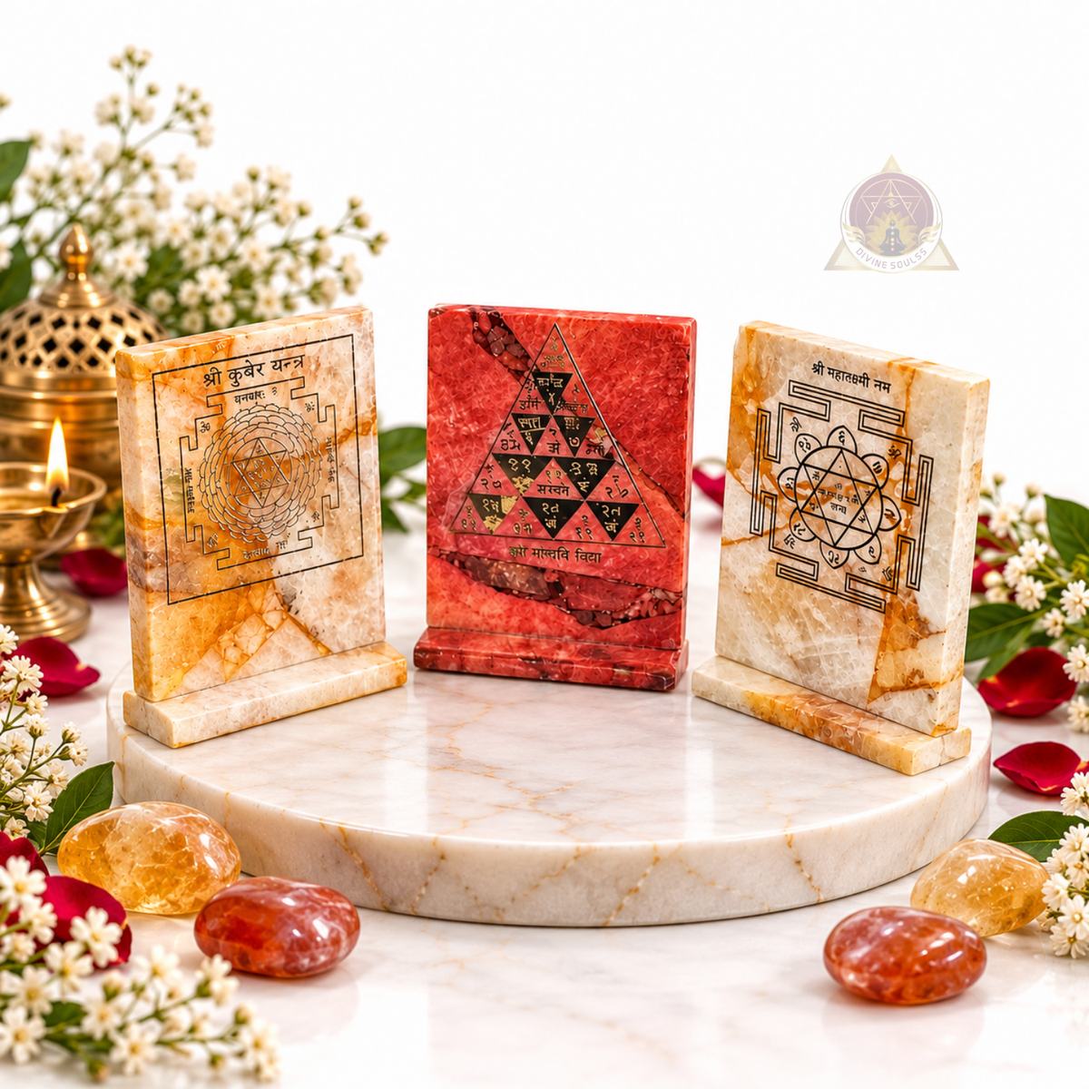 The Dhan Trishakti – Set of 3 Sacred Yantras