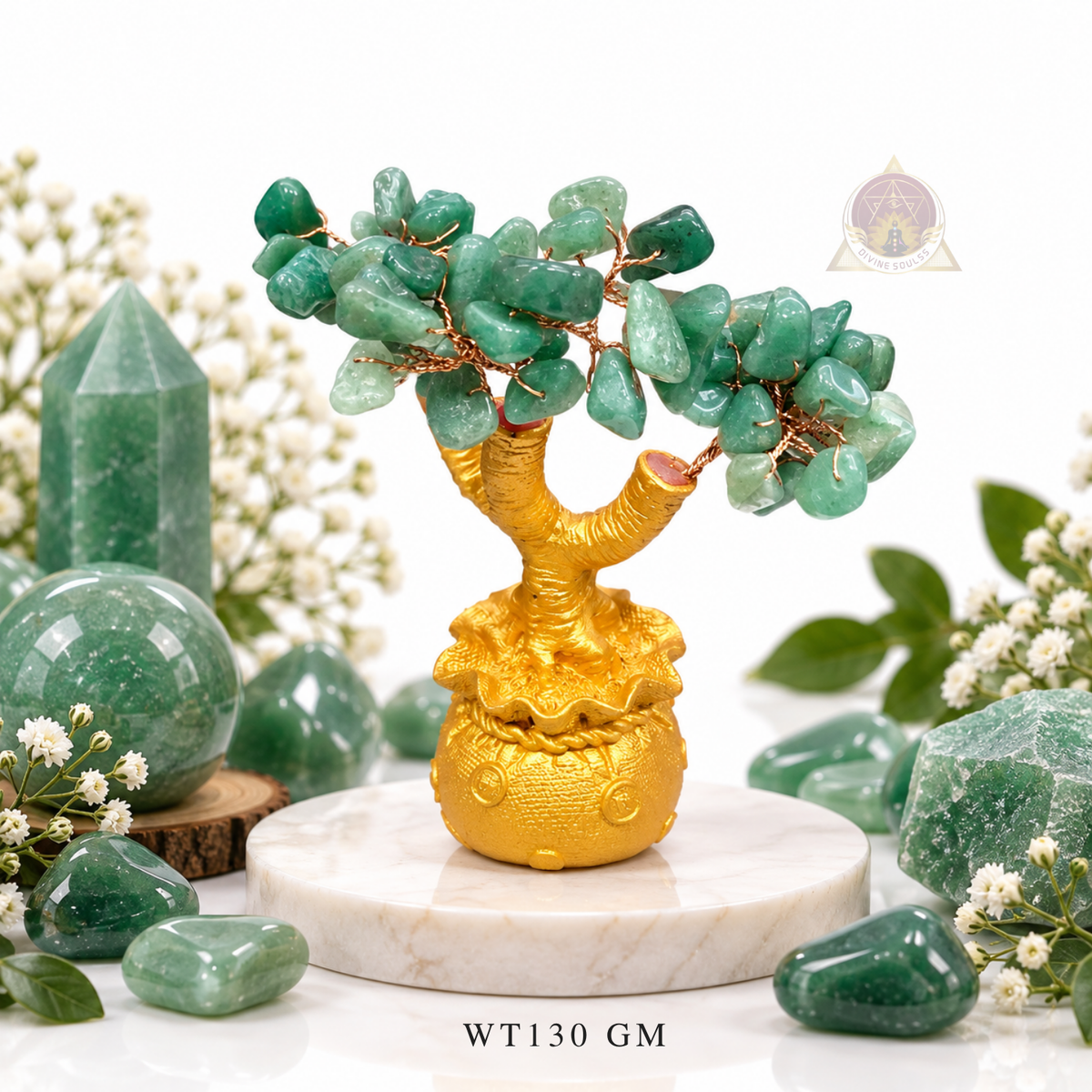 The Opportunity Orchard – Green Aventurine Crystal Tree
