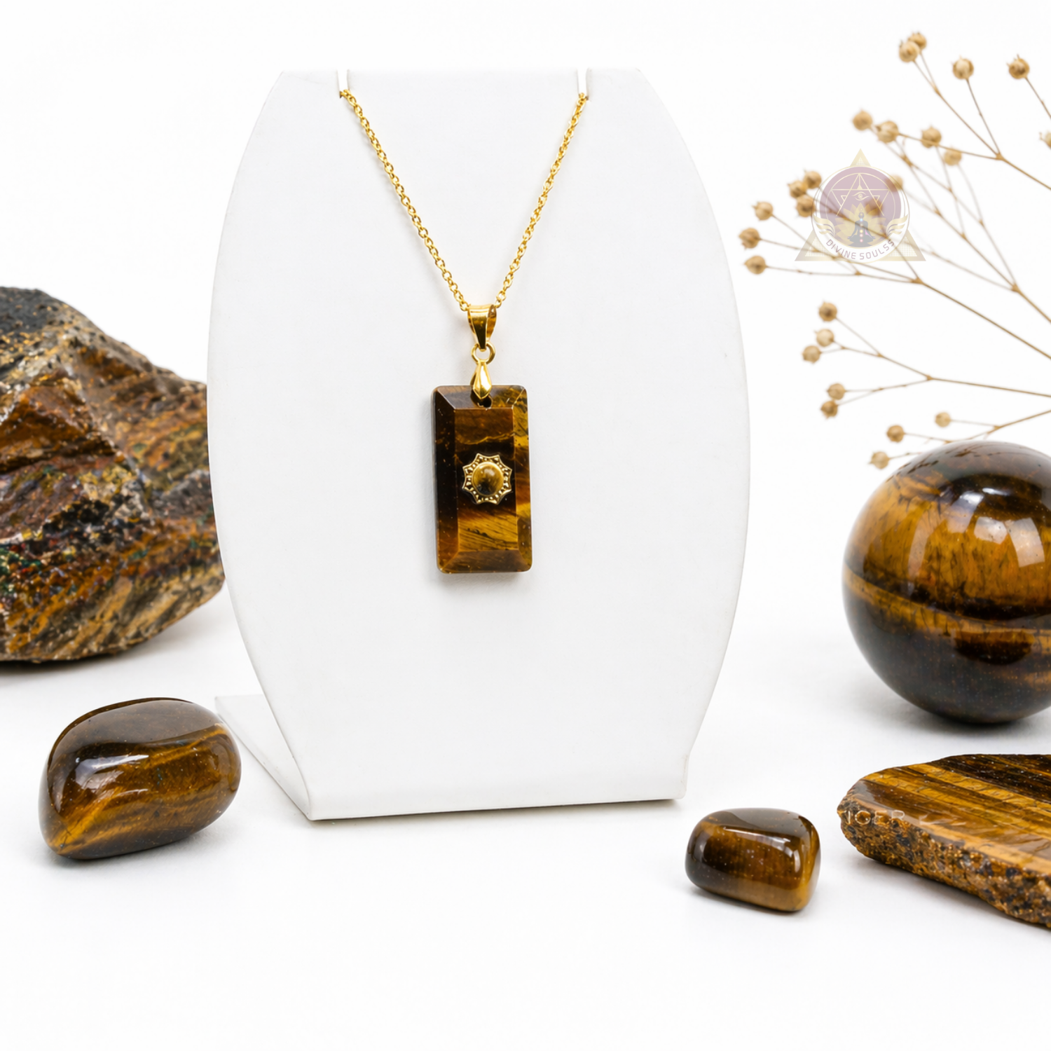 Confidence – Double Tiger Eye Pendant