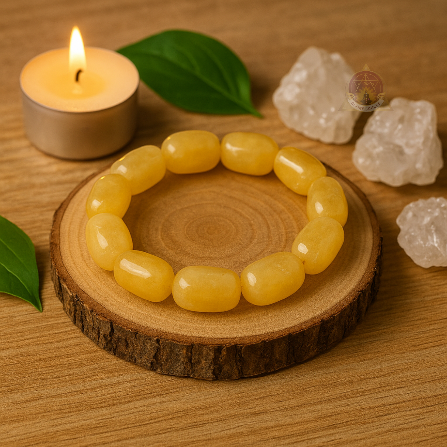 Enhances Personal Strength- Yellow Calcite Bracelet