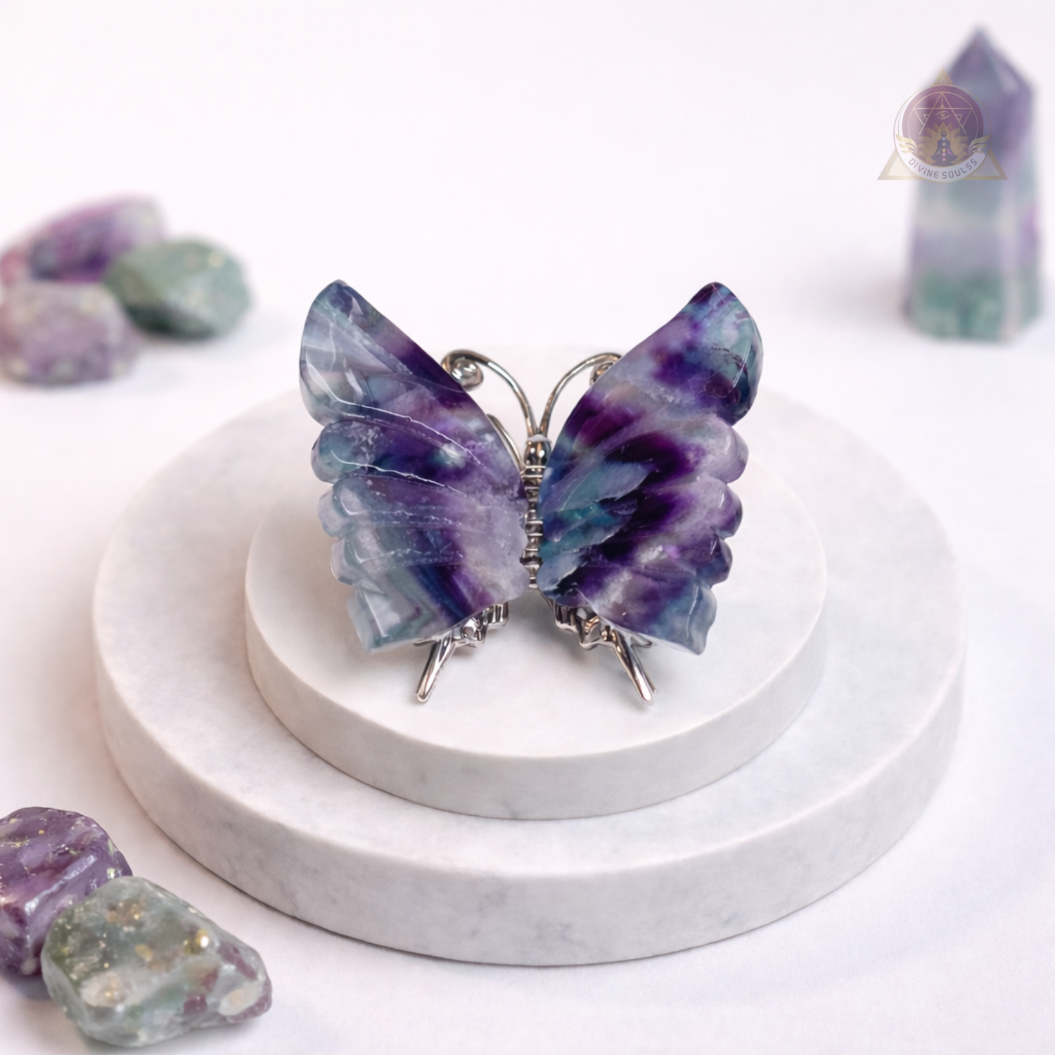 New Beginnings Butterfly – Multi Fluorite #4