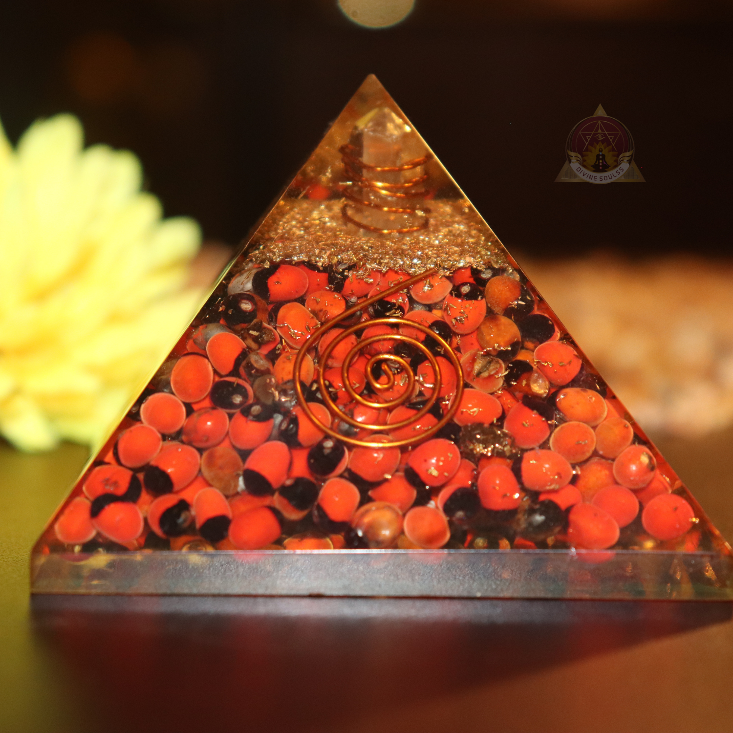 Shri Yantra Chirmi Orgonite Pyramid