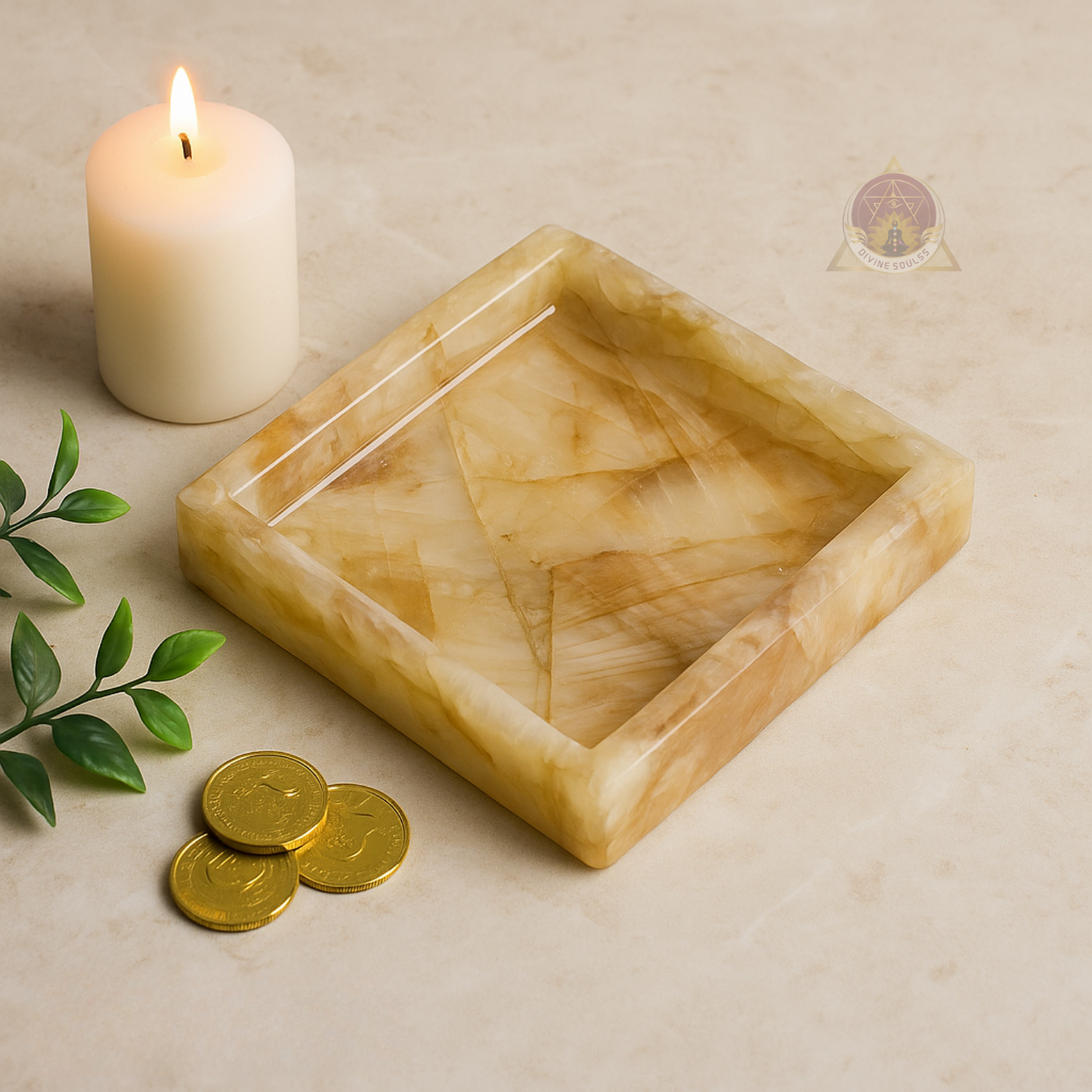 Citrine Quartz Abundance Tray