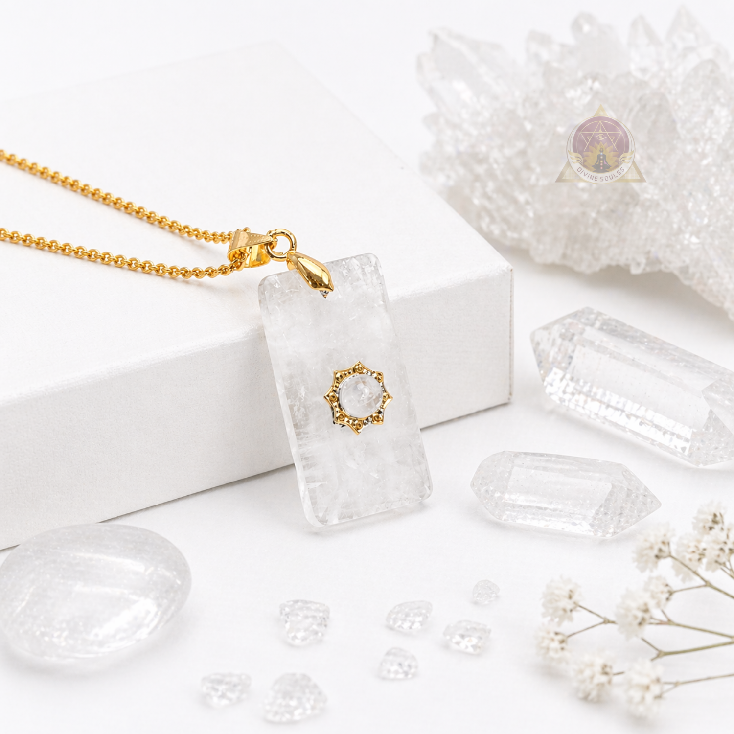 Clarity – Double Clear Quartz Pendant