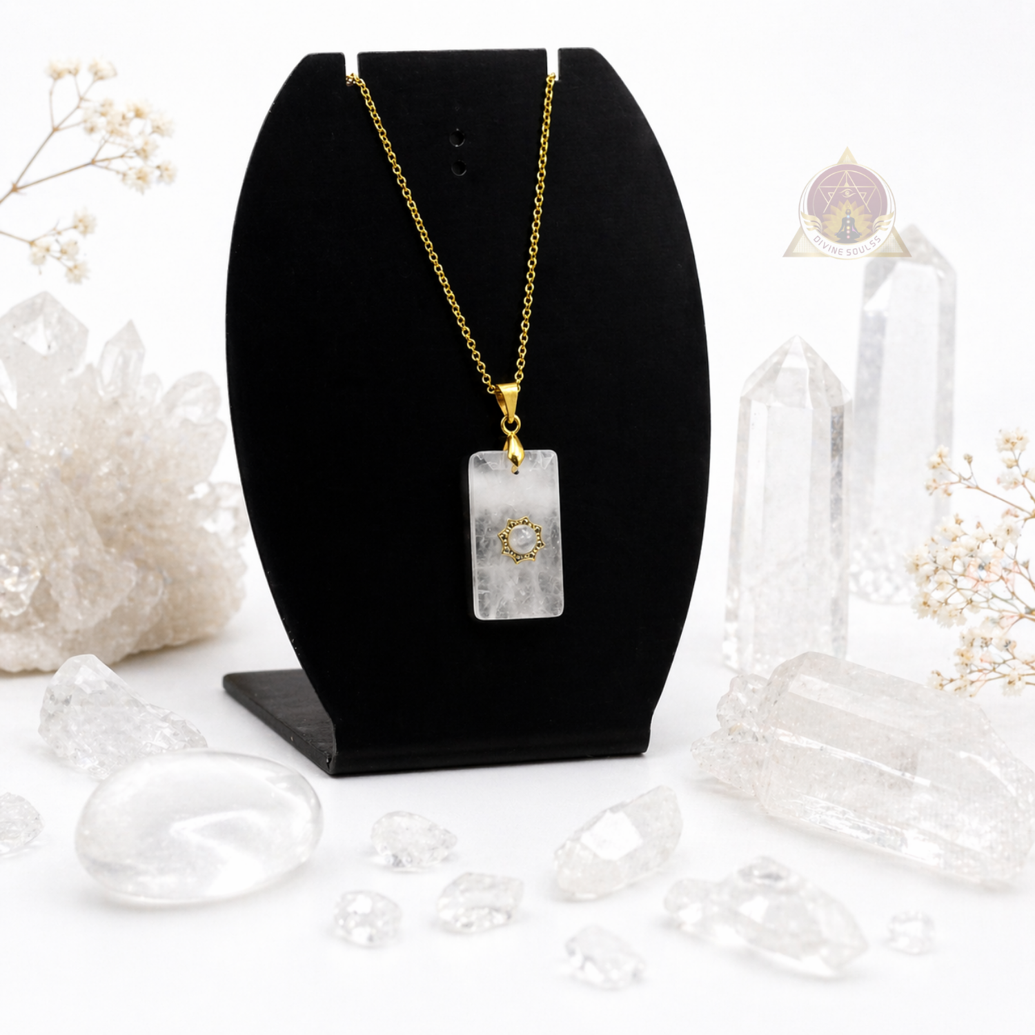 Clarity – Double Clear Quartz Pendant
