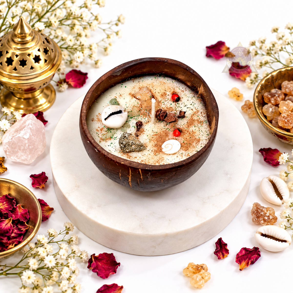 Diwali Dhan Deep – Maha Lakshmi Coconut Shell Candle