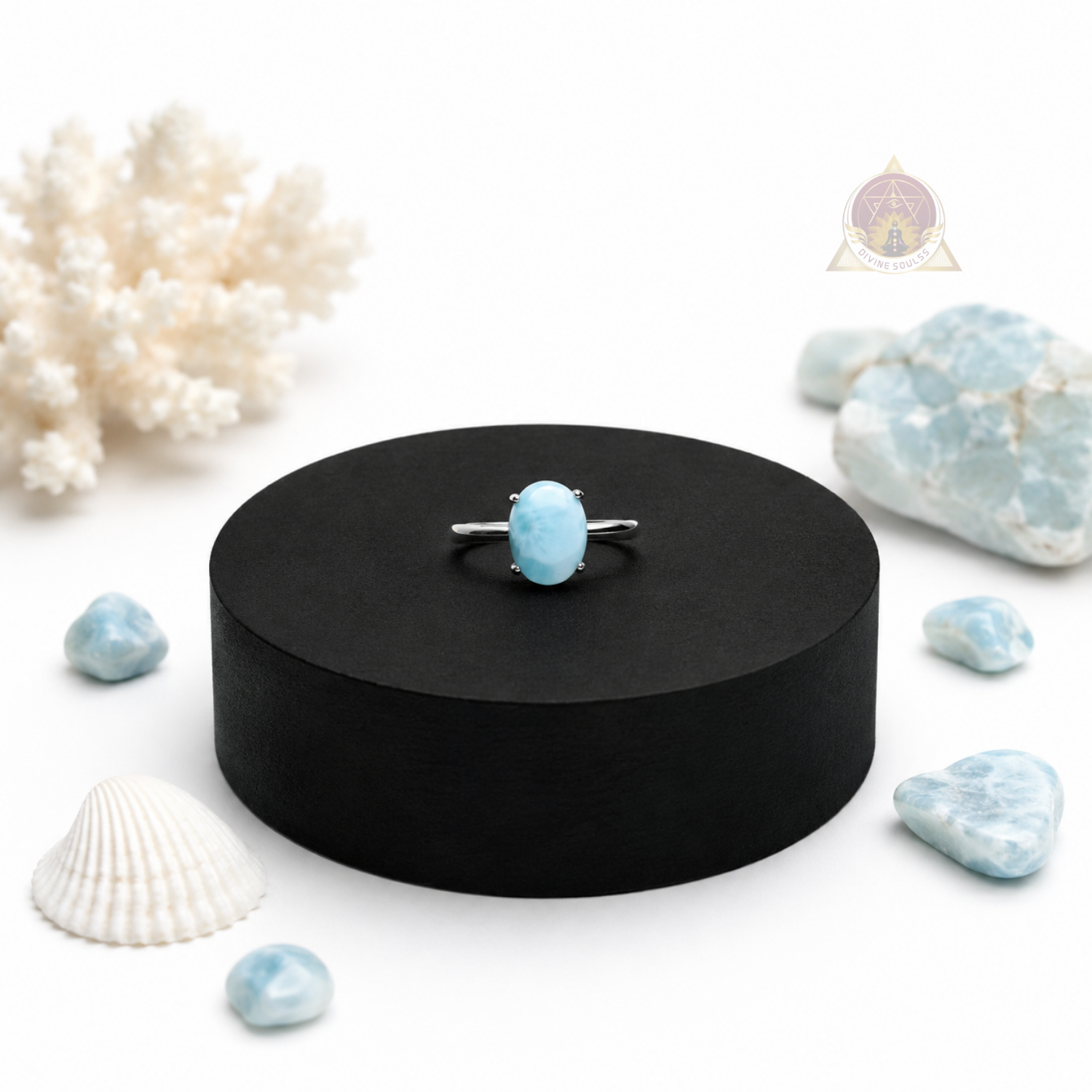 Emotional Balance Ring – Larimar Ring