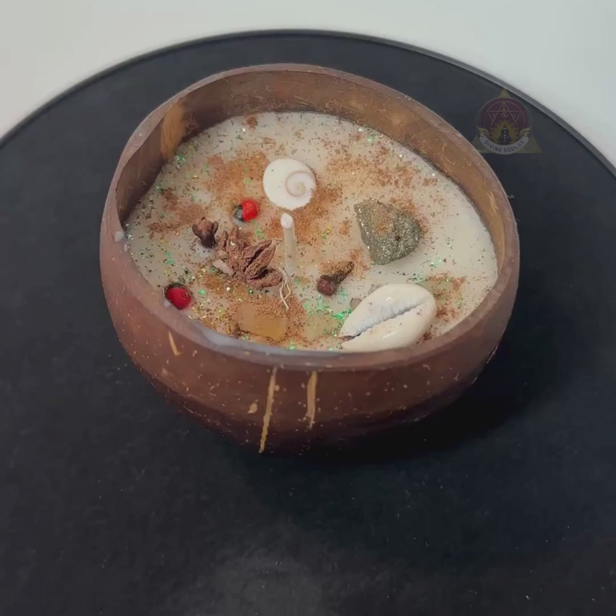 Diwali Dhan Deep – Maha Lakshmi Coconut Shell Candle