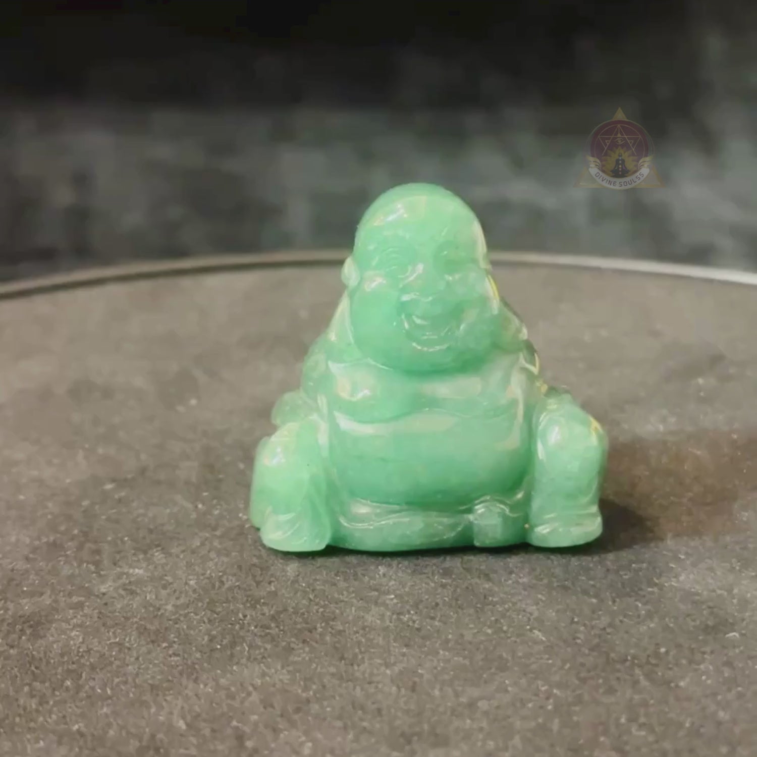 Money Blessing Buddha – Green Aventurine