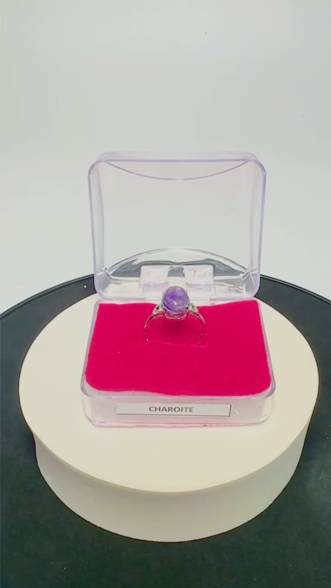 Stress Relief Ring – Charoite Ring