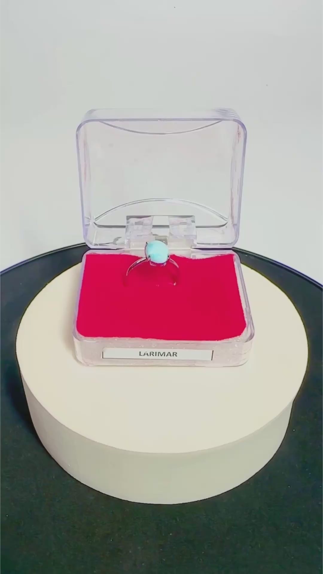 Emotional Balance Ring – Larimar Ring
